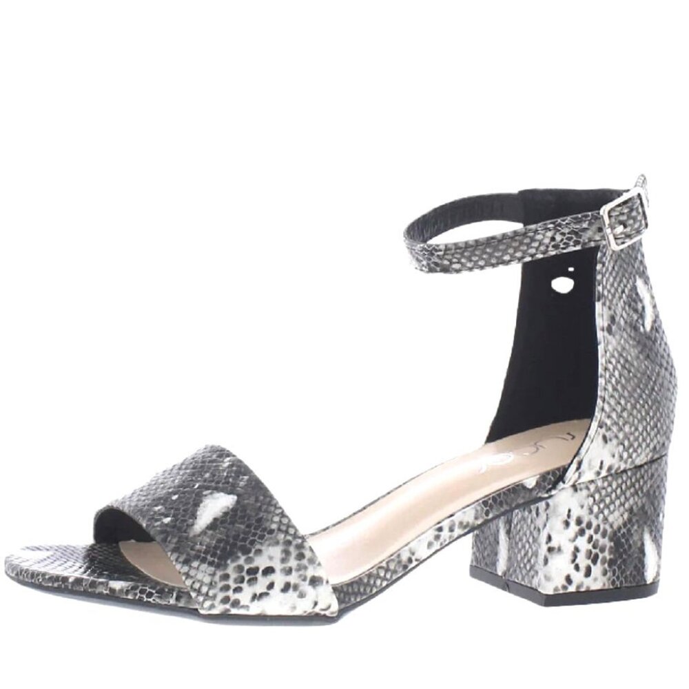 Women's NOELLE LOW Block Heel Dress Sandals Taupe Grain Size 8
